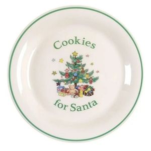 NIKKO Happy Holidays Cookies for Santa Plate